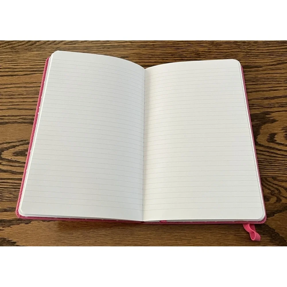 Express Yourself Journal Diary‎ Bright Barbie Pink Polka Dot Inside Cover Lined